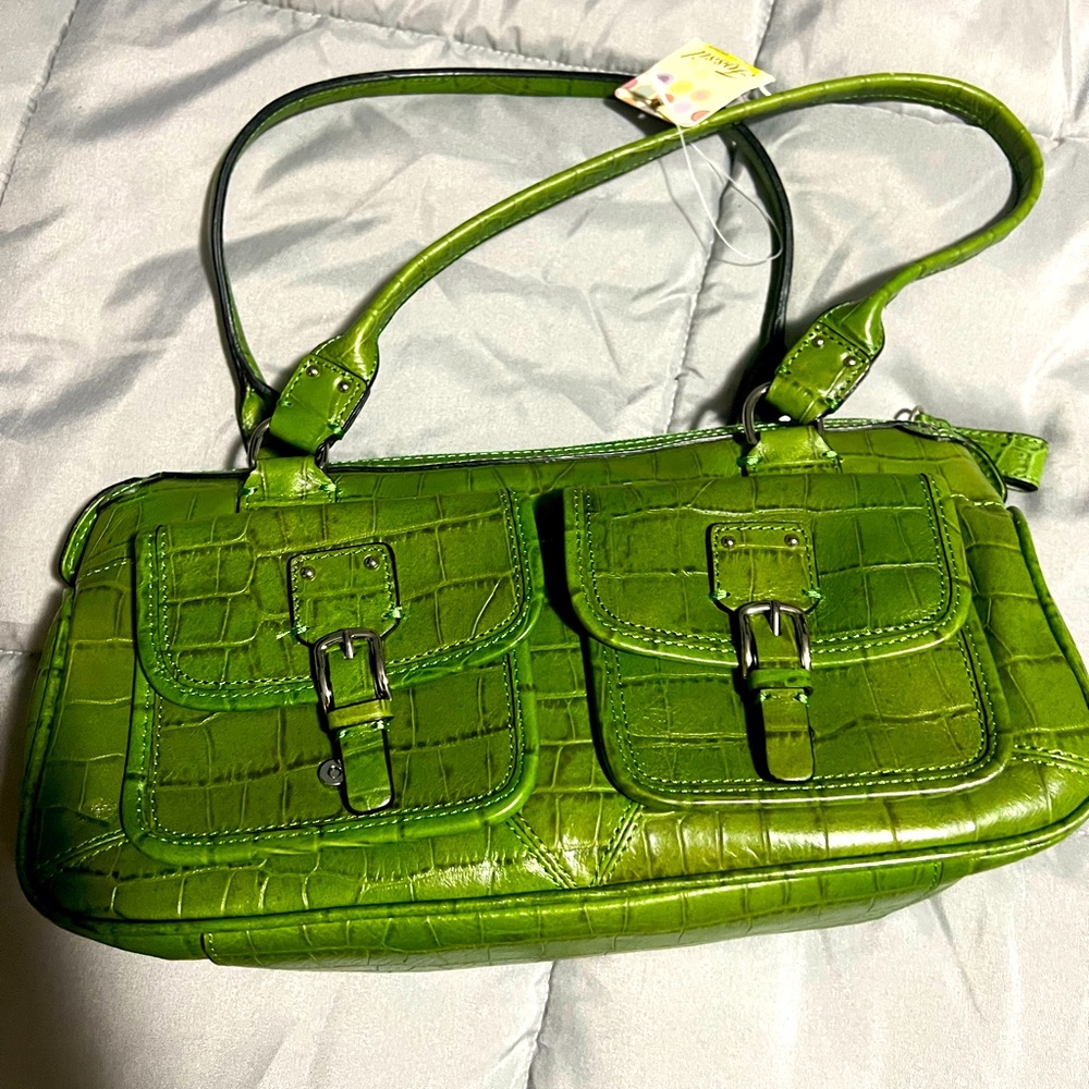 Fossil green purse NWT